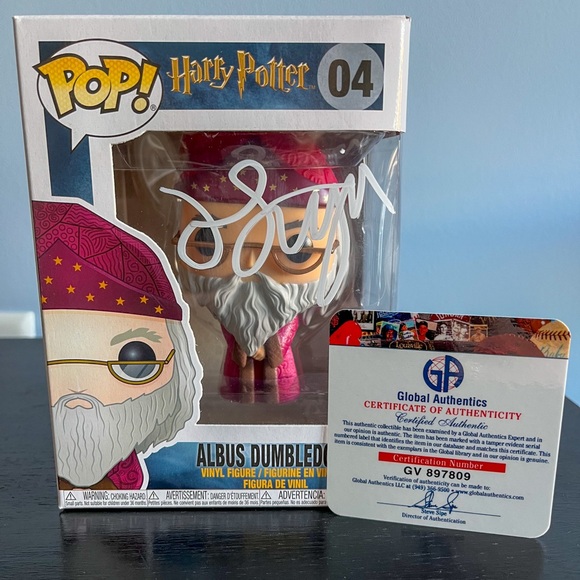 John Lithgow signed Funko Pop! #04 Albus Dumbledore with COA - Picture 6 of 7